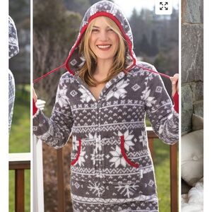 Pajamagram- Nordic Fleece Hoodie- Footie Onesie Pajamas